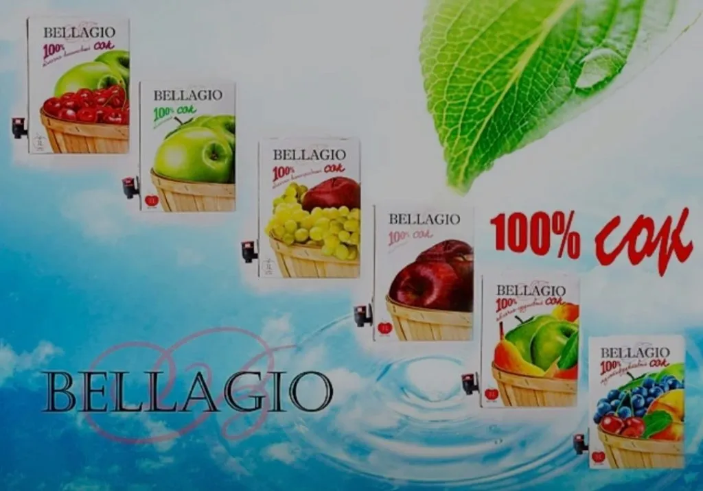 фотография продукта сок bellagio